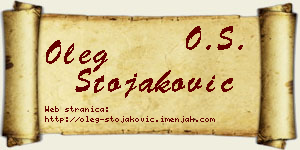 Oleg Stojaković vizit kartica
